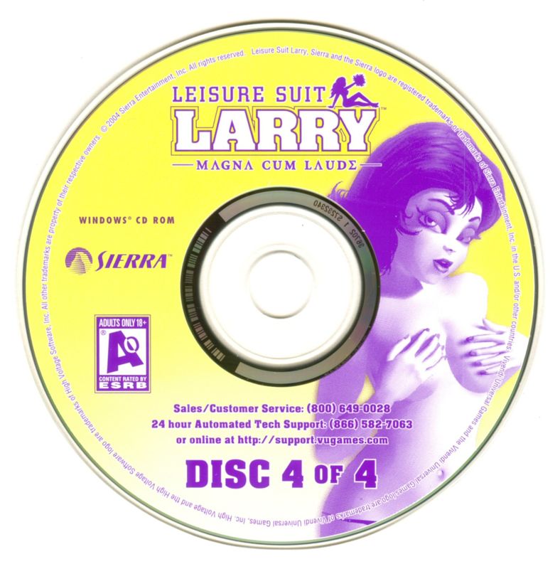 Leisure Suit Larry - Magna Cum Laude Disc 1-4 Microsoft Windows PC CD-PC Gamez USA
