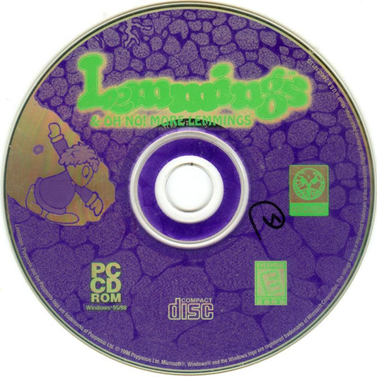 Lemmings & Oh No! More Lemmings Microsoft Windows PC CD-PC Gamez USA