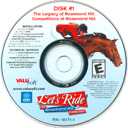 Let's Ride! The Rosemond Hill Collection Disc 1-2 Microsoft Windows PC CD-PC Gamez USA