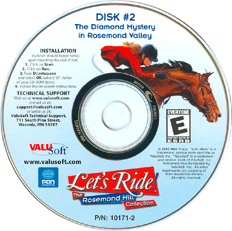 Let's Ride! The Rosemond Hill Collection Disc 1-2 Microsoft Windows PC CD-PC Gamez USA