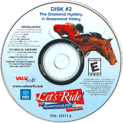Let's Ride! The Rosemond Hill Collection Disc 1-2 Microsoft Windows PC CD-PC Gamez USA