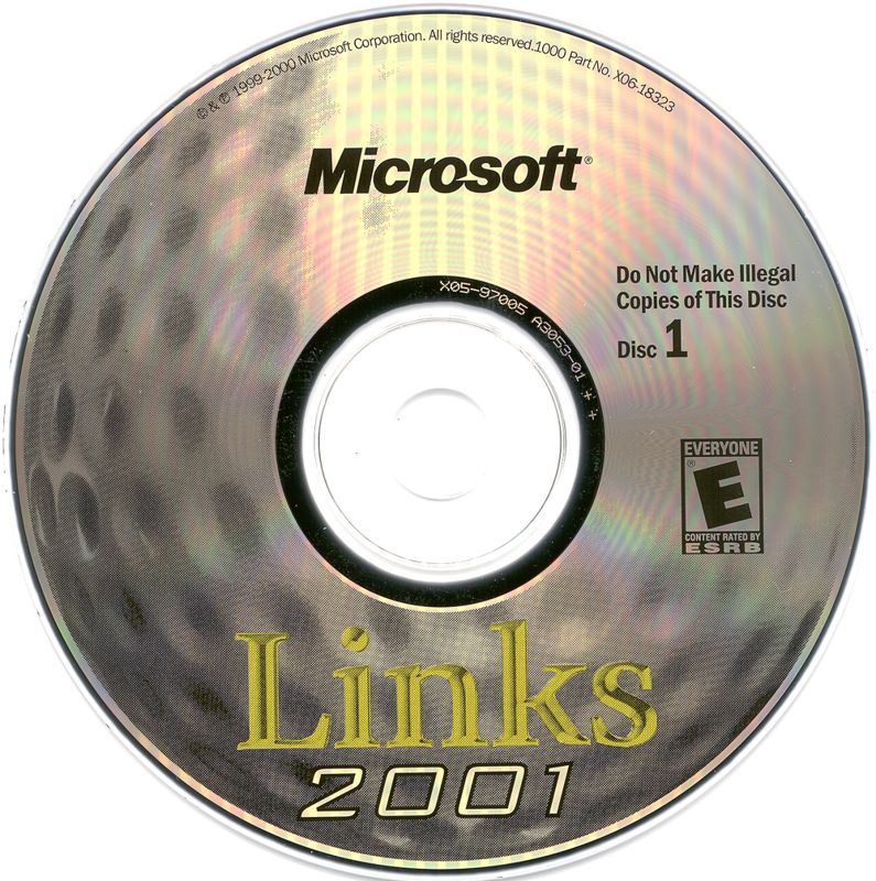 Links 2001 Disc 1-4 Microsoft Windows PC CD-PC Gamez USA