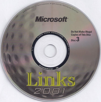 Links 2001 Disc 1-4 Microsoft Windows PC CD-PC Gamez USA