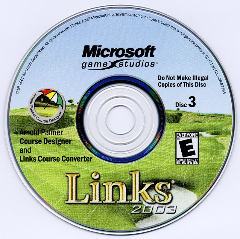 Links 2003 Disc 1-3 Microsoft Windows PC CD-PC Gamez USA