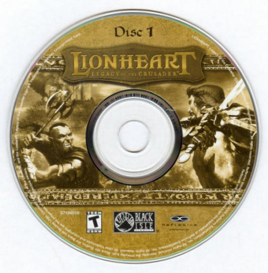 Lionheart Legacy of the Crusader Disc 1-2 Microsoft Windows PC CD-PC Gamez USA