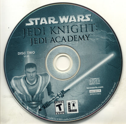 LucasArts Star Wars Jedi Knight Jedi Academy Disc 1-2 Microsoft Windows PC CD-PC Gamez USA