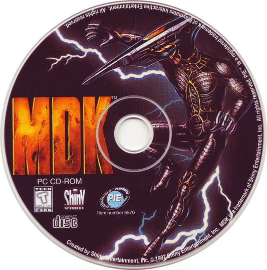 MDK 1997 Microsoft Windows PC CD Interplay Shiny Entertainment-PC Gamez USA