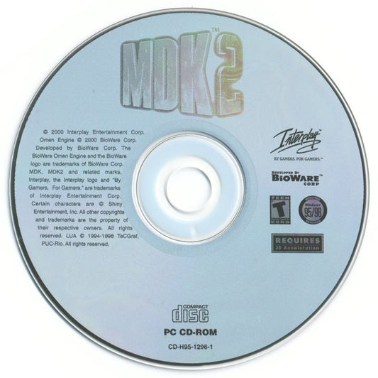 MDK 2 Microsoft Windows PC CD-PC Gamez USA