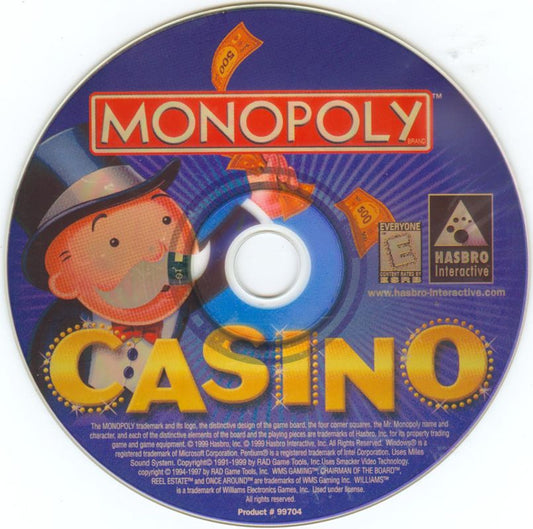 MONOPOLY CASINO Microsoft Windows PC CD-PC Gamez USA