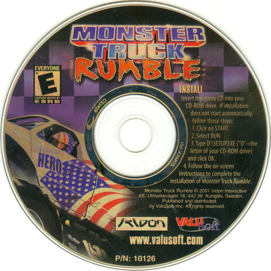 MONSTER TRUCK RUMBLE Microsoft Windows PC CD-PC Gamez USA