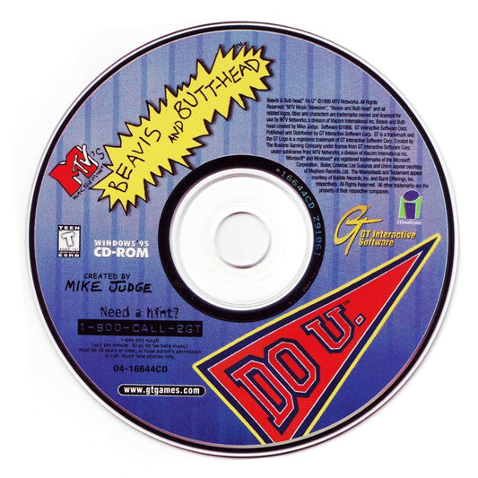 MTV's Beavis and Butt-Head Do U. Microsoft Windows PC CD-PC Gamez USA