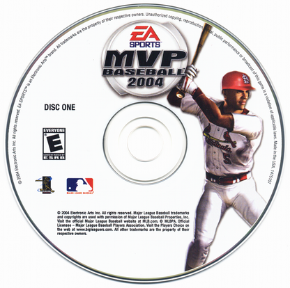 MVP BASEBALL 2004 Disc 1-2 Microsoft Windows PC CD-PC Gamez USA