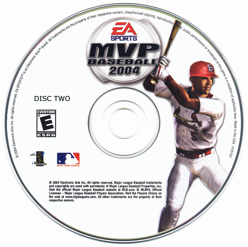 MVP BASEBALL 2004 Disc 1-2 Microsoft Windows PC CD-PC Gamez USA