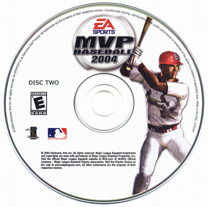 MVP BASEBALL 2004 Disc 1-2 Microsoft Windows PC CD-PC Gamez USA