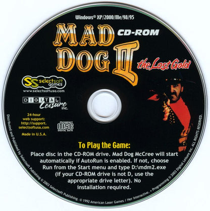 Mad Dog II The Lost Gold Microsoft Windows PC CD-PC Gamez USA