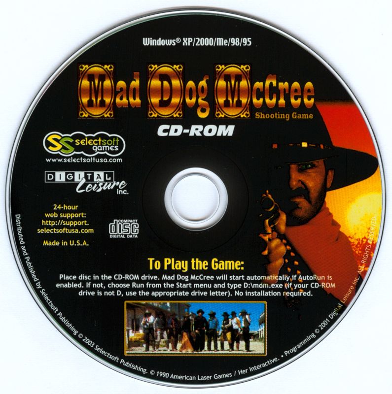 Mad Dog McCree Microsoft Windows PC CD-PC Gamez USA
