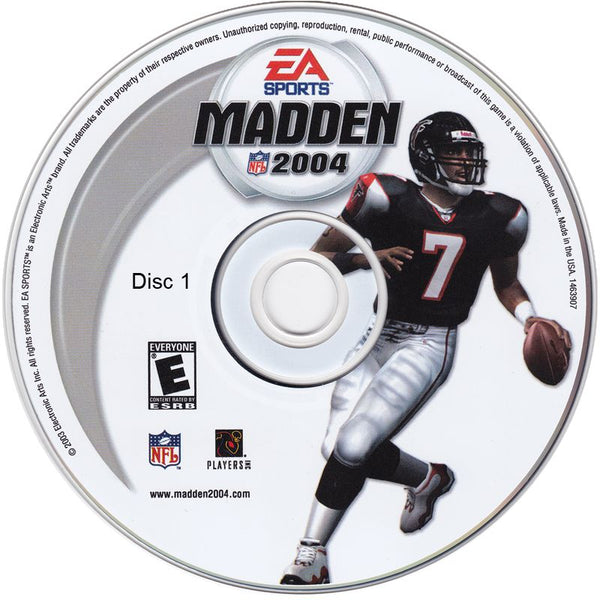 Madden NFL 2004 Disc 1-2 Microsoft Windows PC CD-PC Gamez USA