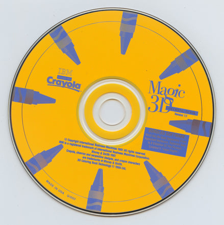 Crayola Magic 3D Coloring Book Favorite Places Microsoft Windows PC CD-PC Gamez USA