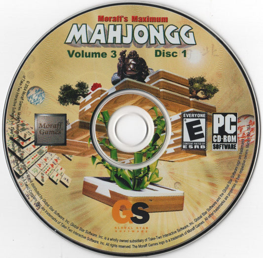 Mahjongg Volume 3 Disc 1-2 Microsoft Windows PC CD-PC Gamez USA