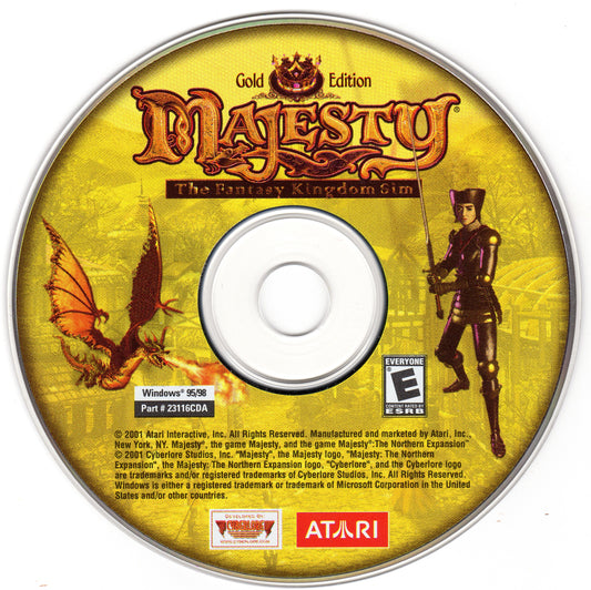 Majesty The Fantasy Kingdom Sim Gold Edition Microsoft Windows PC CD-PC Gamez USA