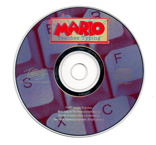 Mario Teaches Typing Microsoft Windows PC CD-PC Gamez USA
