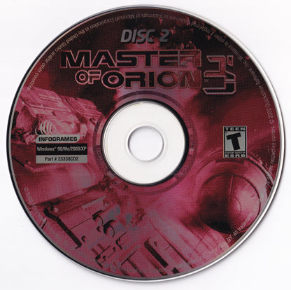 Master Of Orion 3 Disc 1-2 Microsoft Windows PC CD-PC Gamez USA