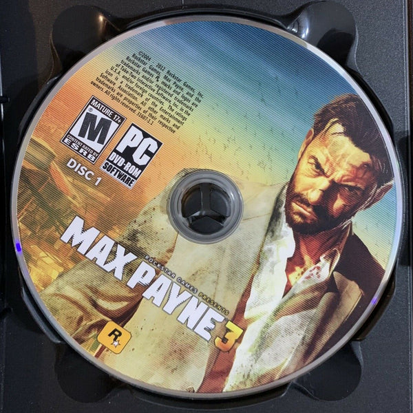 Max Payne 3 Disc 1-4 Microsoft Windows PC DVD by PC Gamez USA