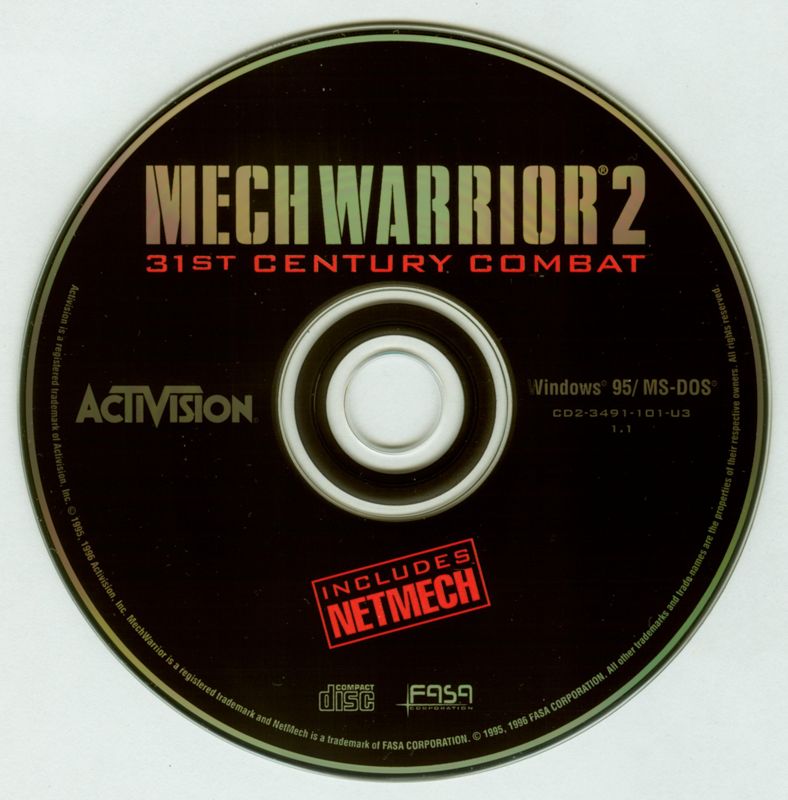 MechWarrior 2 31st Century Combat Microsoft Windows PC CD-PC Gamez USA