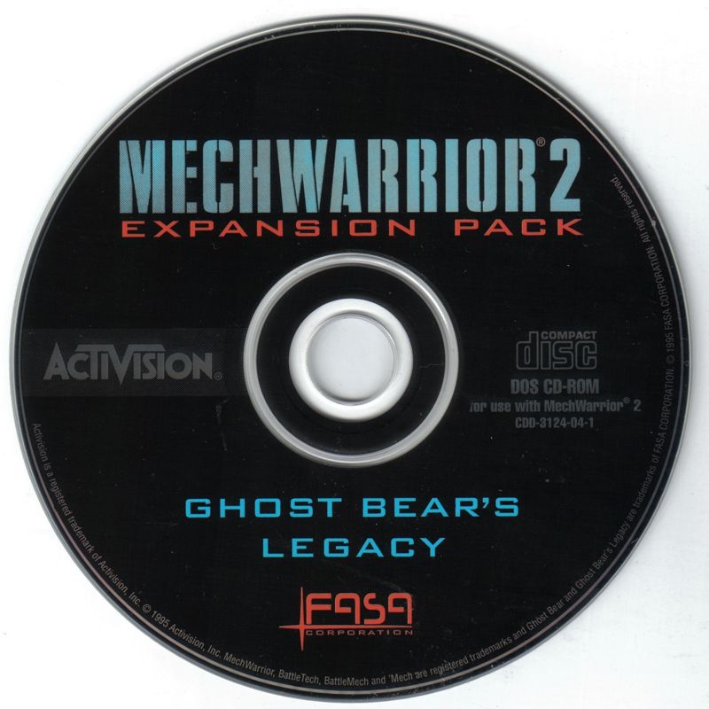 MechWarrior 2 Ghost Bears Legacy Microsoft Windows PC CD-PC Gamez USA