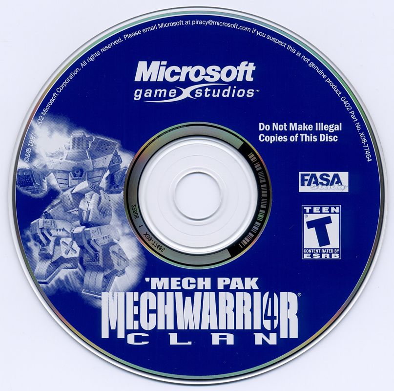 MechWarrior 4 Clan Mech Pak Microsoft Windows PC CD-PC Gamez USA