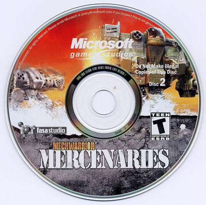 MechWarrior 4 Mercenaries Disc 1 -2 Microsoft Windows PC CD-PC Gamez USA