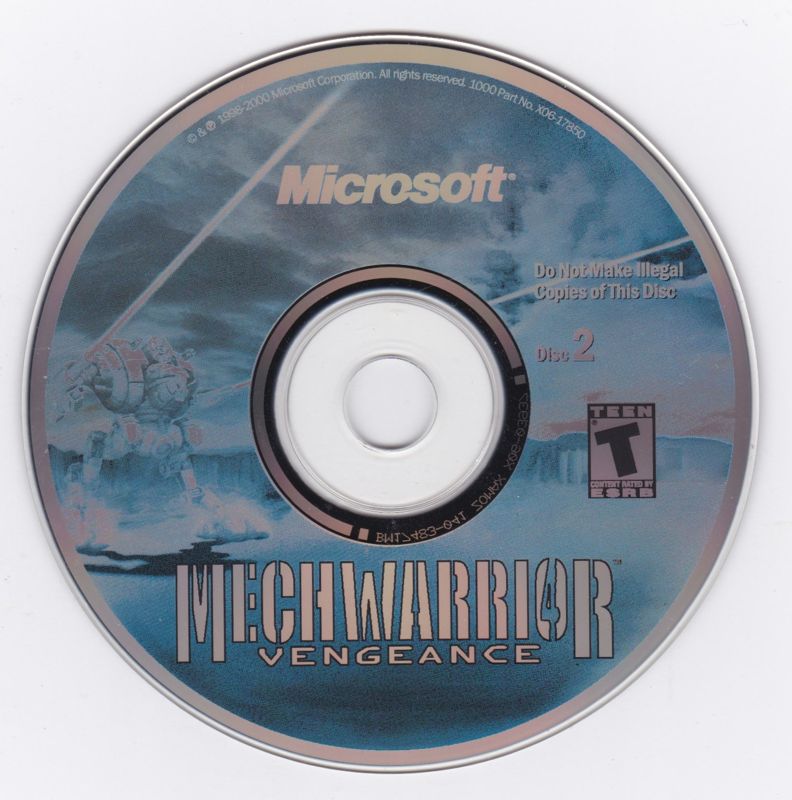 Mech Warrior 4 Vengeance Disc 1-2 Microsoft Windows PC CD-PC Gamez USA