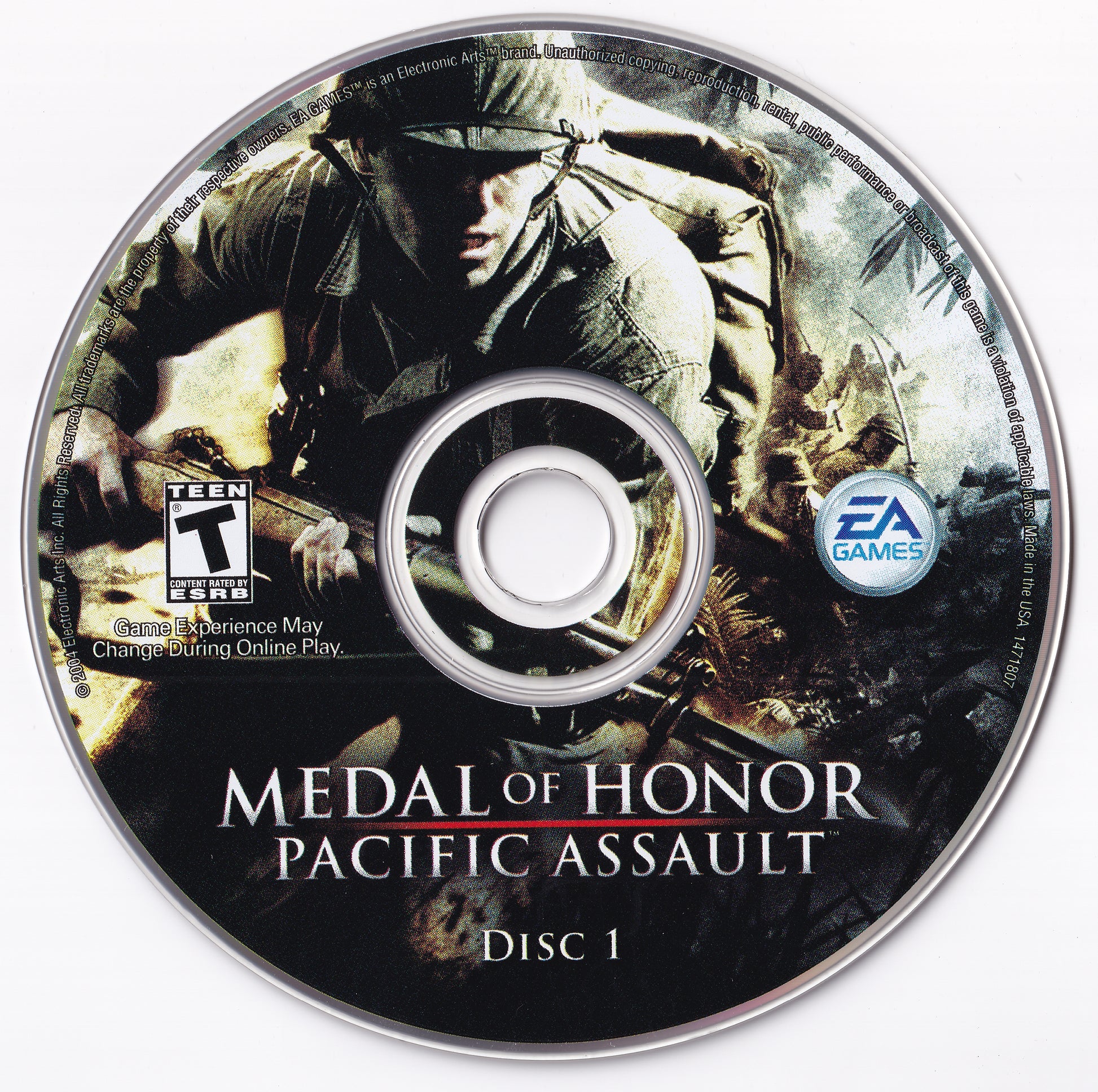 Medal Of Honor Pacific Assault Disc 1-2 Microsoft Windows PC CD-PC Gamez USA