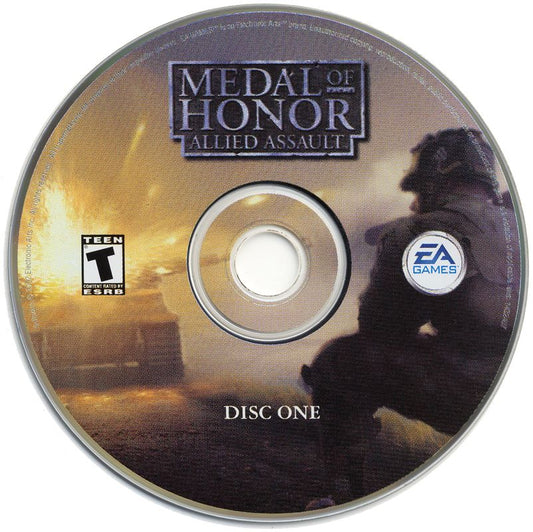 Medal of Honor Allied Assault Disc 1 -2 Microsoft Windows PC CD-PC Gamez USA