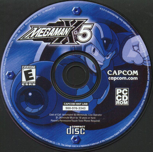 Mega Man X5 Microsoft Windows PC CD-PC Gamez USA