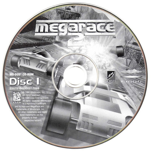 MegaRace 2 Disc 1 -2 Microsoft Windows PC CD-PC Gamez USA