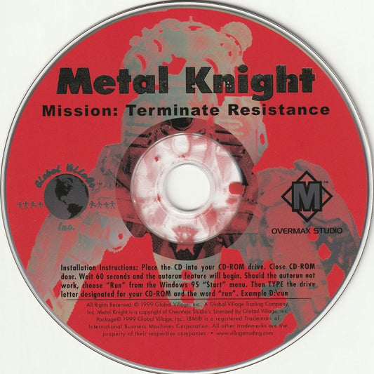 Metal Knight Mission - Terminate Resistance Microsoft Windows PC CD-PC Gamez USA