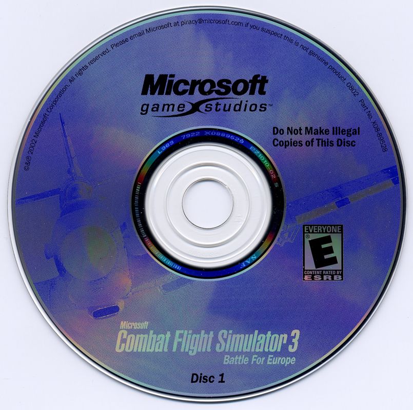 Microsoft Combat Flight Simulator 3 Battle for Europe Disc 1-2 Microsoft Windows PC CD-PC Gamez USA