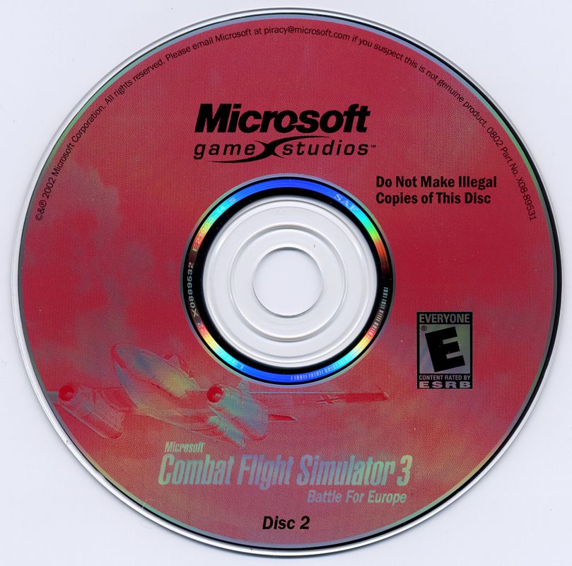 Microsoft Combat Flight Simulator 3 Battle for Europe Disc 1-2 Microsoft Windows PC CD-PC Gamez USA