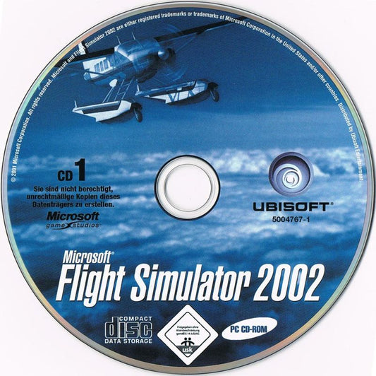 Microsoft Flight Simulator 2002 Disc 1-3 Microsoft Windows PC CD-PC Gamez USA
