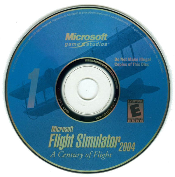 Microsoft Flight Simulator 2004 A Century of Flight Disc 1-4 Microsoft Windows PC CD-PC Gamez USA