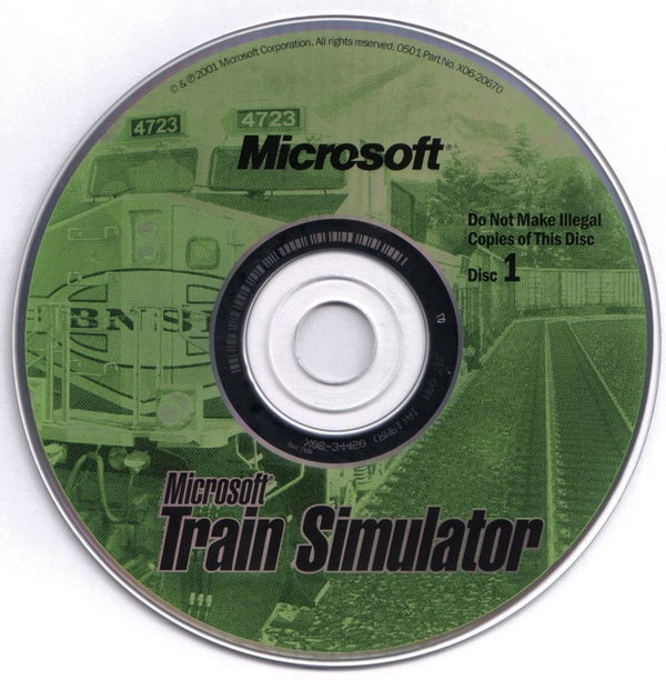 Microsoft Train Simulator Disc 1-2 Microsoft Windows PC CD-PC Gamez USA