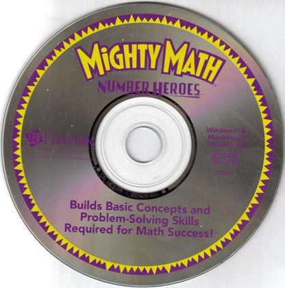 Mighty Math Number Heroes Microsoft Windows PC CD-PC Gamez USA