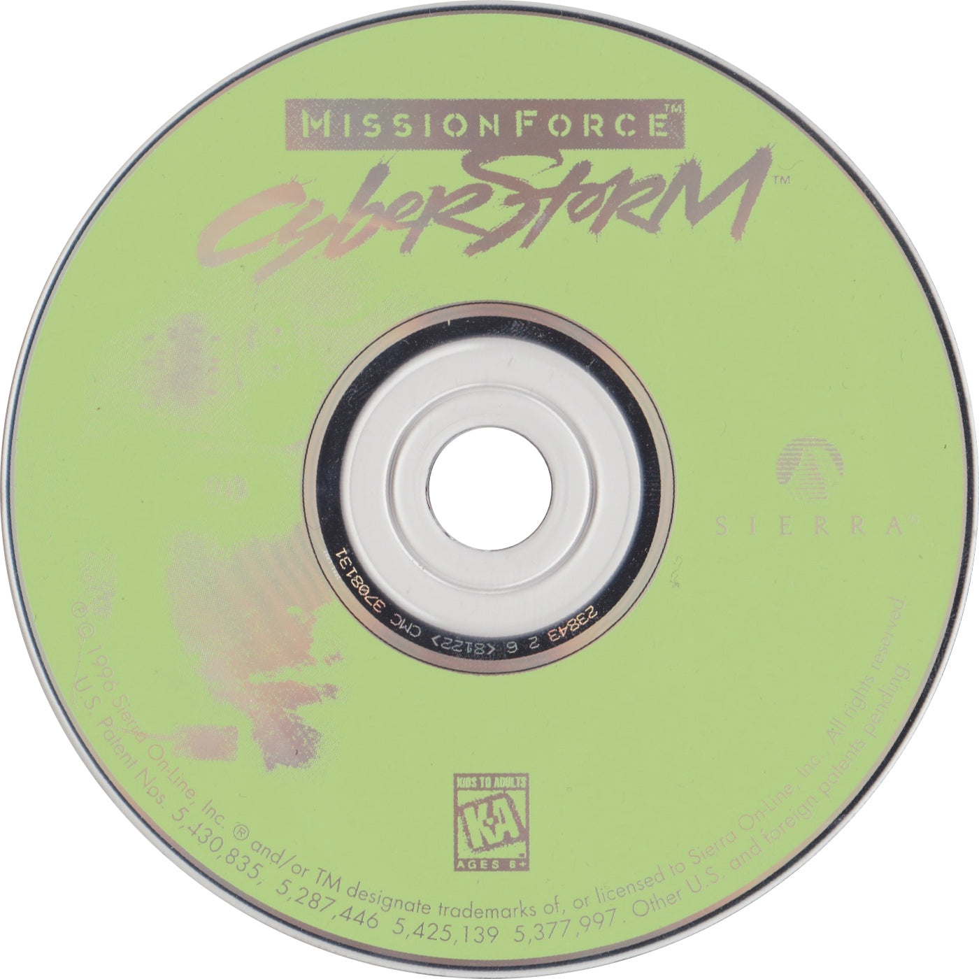 MissionForce CyberStorm 1996 Sierra Microsoft Windows PC CD-PC Gamez USA