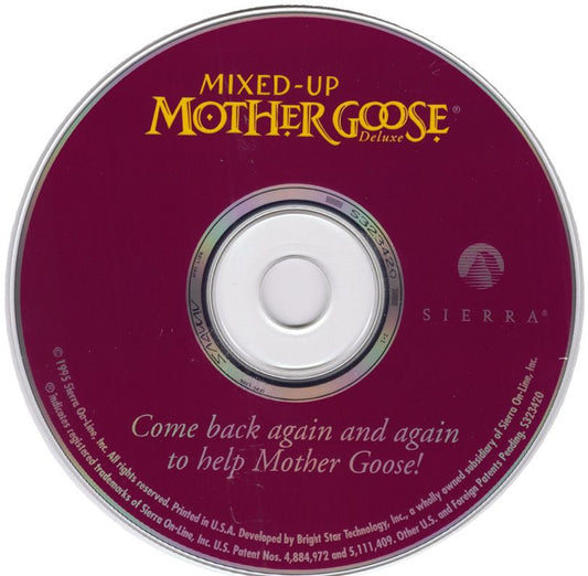 Mixed-Up Mother Goose Deluxe Microsoft Windows PC CD-PC Gamez USA
