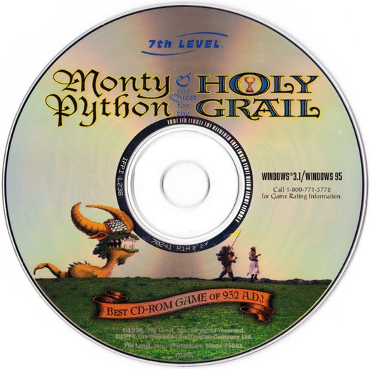 Monty Python & the Quest for the Holy Grail Microsoft Windows PC CD-PC Gamez USA