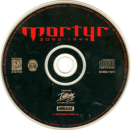 Mortyr 2093-1944 Microsoft Windows PC CD 1999 Mirage Interplay-PC Gamez USA