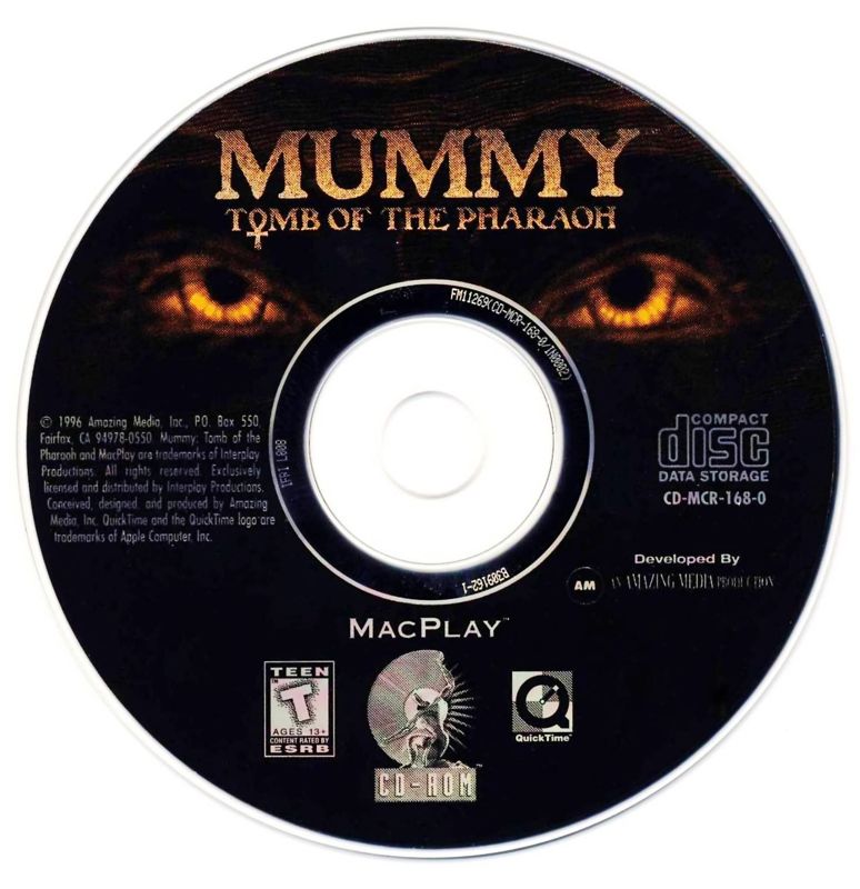 Mummy Tomb of the Pharaoh Microsoft Windows PC CD-PC Gamez USA