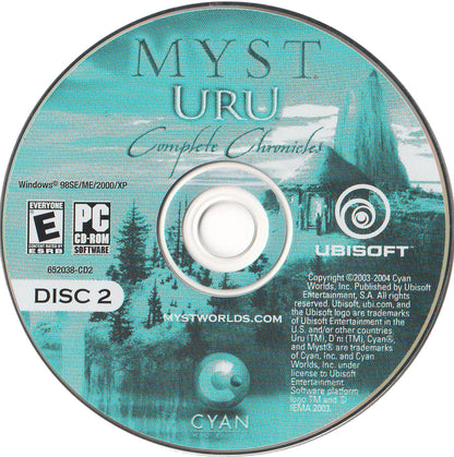 Myst URU Complete Chronicles Disc 1-2 Microsoft Windows PC CD-PC Gamez USA