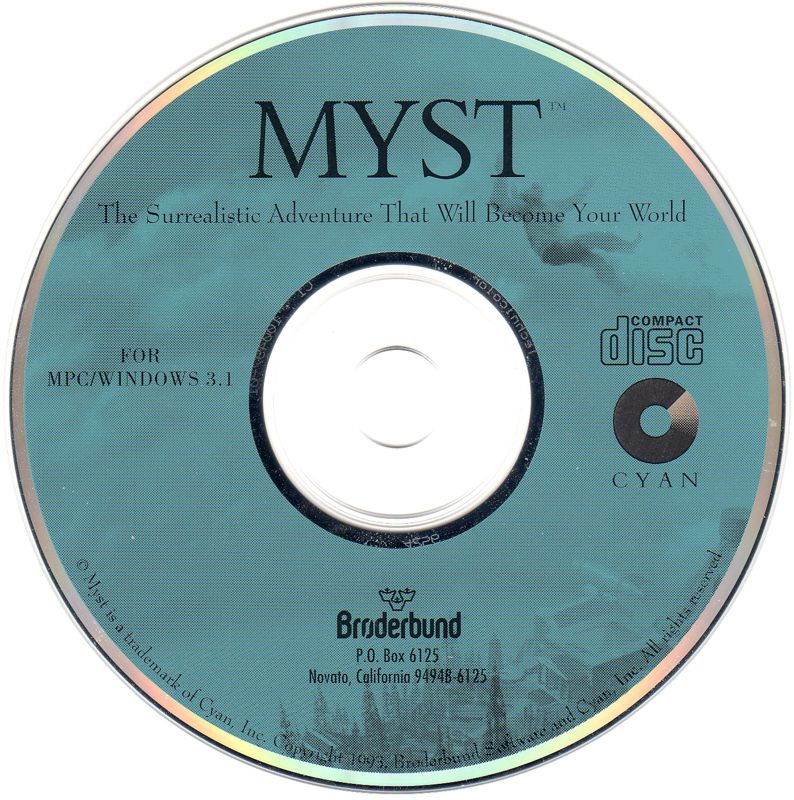 Myst (1993) Microsoft Windows 3.X CD by PC Gamez USA